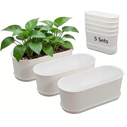 Small Rectangular Planter Box Planters 5-Pack