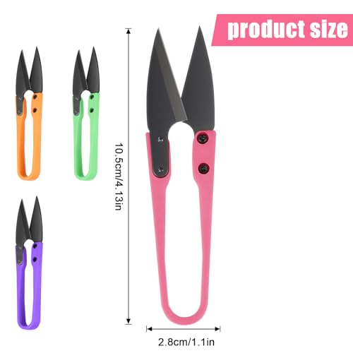 4PCS Mini Bonsai Pruning Scissors, StainlessSteel Gardening Clipper