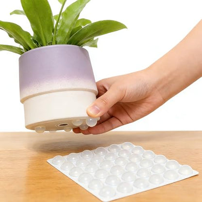 72-Piece Clear Rubber Feet Adhesive Cabinet Bumper Plant Risers
