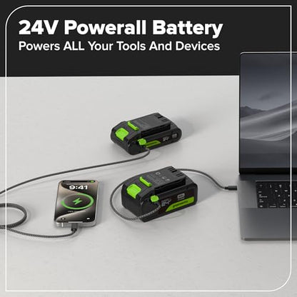Greenworks 24V 8 in Pole Saw/Pole Hedge Kit, 3.0 Ah Battery and Charger - size: 8" Combo (3.0Ah), style: Telescopic Pole Saw