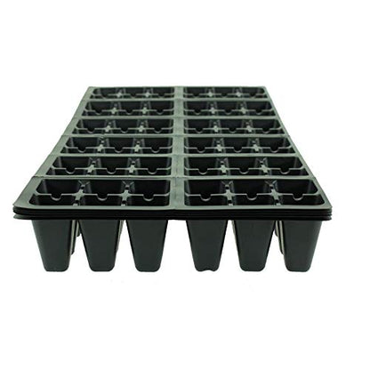 Handy Pantry Black Plastic Garden Tray Inserts – 5 Sheets, 72 Planting Pot Cells Each – 2x3 Nested x12 Configuration – Ideal for Nursery, Greenhouse, Seed Starting, and Vegetable Gardening - size: 5 Sheets