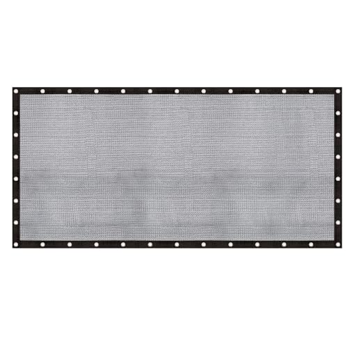 Cool Area 60-70% Mesh Tarp Shade Screen with Grommets, 12x20ft, Black - size: 1 2'X2 0'