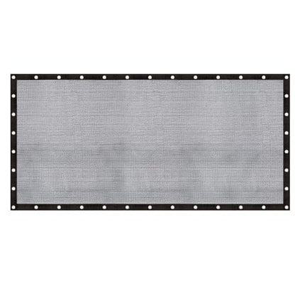 Cool Area 60-70% Mesh Tarp Shade Screen with Grommets, 12x20ft, Black - size: 1 2'X2 0'