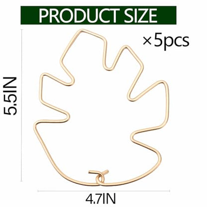 5PCS Monstera Stem Support Stake with Clip-5.5*4.7IN Stem Holder - size: 5.5 x 4.7 inches