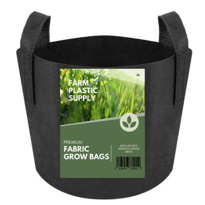 Farm Plastic Supply - 200 Gallon Fabric Grow Bags - (1 Pack) - Nonwoven Fabric Pots with Handles, Grow Bag, Plant Grow Bags, Garden Bag, for Farming, Gardening, Agriculture - size: 200 Gallon - 1 Pack