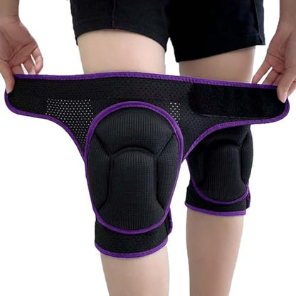 Gardening Knee Pads for Women Mens, Breathable Adjustable, Purple L, 1 Pair - color: Purple, size: Large