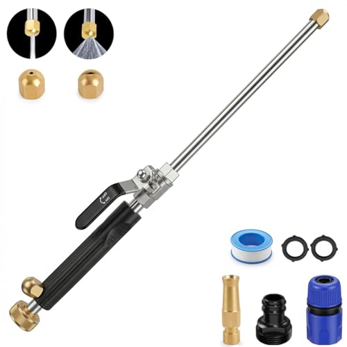 Power Washer Hose Attachment, Pressure Washer Wand Nozzle for Garden Hose - color: 18inch-back