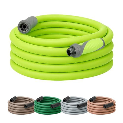 Flexzilla Garden Hose with SwivelGrip, 5/8 in. x 50 ft., Lightweight All-Weather Water Hose, Durable and Flexible, Leak-Free Connections - color: Chartreuse, size: 50ft, style: SwivelGrip