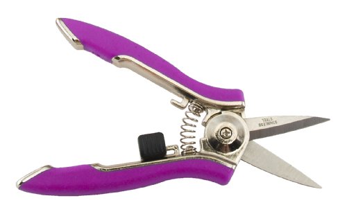 Dramm ColorPoint Stainless Steel Compact Garden Pruning Shears, Hand Pruner, Garden Clippers, with Heavy Duty Blade and Easy grip Handle, Berry - color: Berry, style: Fine