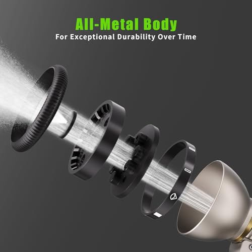 Besiter Garden Hose Nozzle Sprayer, Heavy Duty Metal Water Hose Nozzle - color: Black