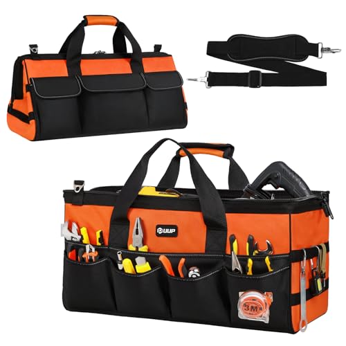 UUP Tool Bag ExtraLarge 20", Heavy Duty Spacious Tool Box Organizer, Orange - color: Orange, size: 20 Inch