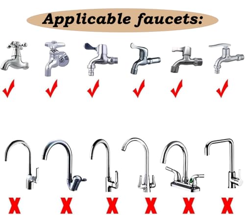 5m/16.4ft Sink Spray Rubber Hose Portable Faucet Sprayer Garden, Shampoo Sprayer Handheld Shower Head Spray Hose Attachment for Dog, Pets, Bathing Baby, Washing Hair, Rinsing Vegetables - color: White - 5m/16.4ft