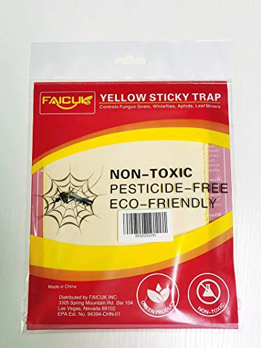 Faicuk Yellow Dual-Sided Sticky Fly Traps for Plant Insect, 30 Pack - size: 30 PACK
