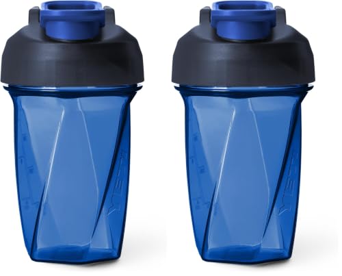 YETI Yonder Helimix Vortex Blender Shaker Bottle Holds up to 20oz | No Blending Ball or Whisk | USA Made | Portable Pre Workout Whey Protein Drink Shaker Cup | Dishwasher Safe, Royal Blue (Pack of 2) - color: Royal Blue, size: 20 Ounces (Pack of 2)