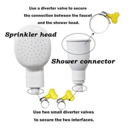 3M/9.84ft Sink Spray Hose, Portable Faucet Sprayer Handheld Faucet Shower - color: White - 3M/9.84ft