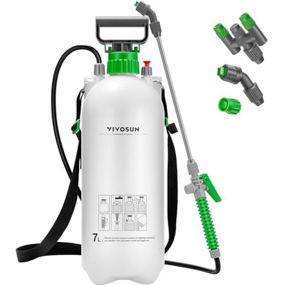 VIVOSUN 1.8 Gal/7L Pump Sprayer, Garden Water Sprayer - size: 1.8 gal