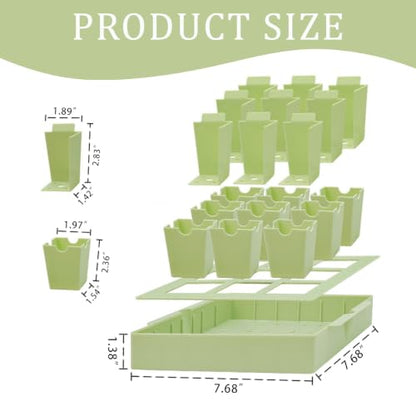 Seed Starter Tray 9-Cell Reusable Plant Starter Kit with Handles