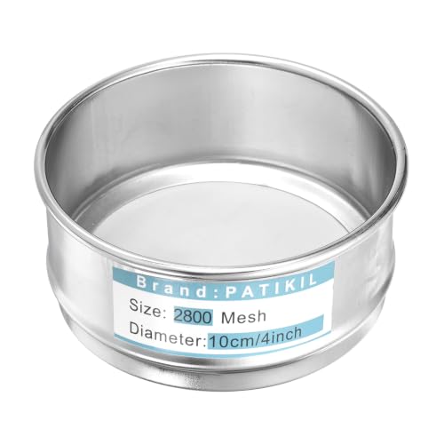 PATIKIL Lab Sieve 2800 Mesh(0.003mm) 4"(10.2cm) Diameter Sifting Screen - size: 2800 Mesh(0.003mm)/4"(10.2cm) Dia