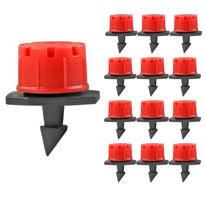 QRITY 20Pcs 1/4" Adjustable Drip Irrigation Emitters for 4mm/7mm Tube - size: E