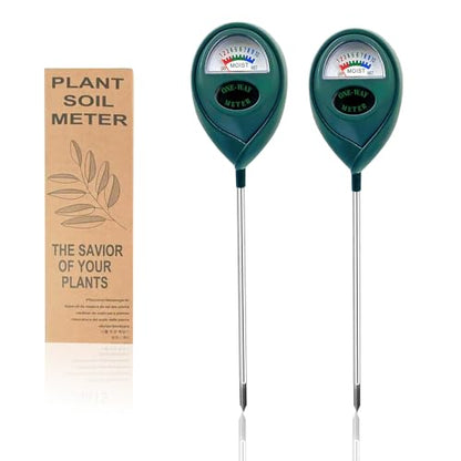 2 Pcs Green Soil Moisture Meter, Plant Water Meter, Moisture Meter for Plants, Soil MoistureTester, Soil Water Gauge for Plants, Plant Moisture Monitor No Battery Needed (Green+Green) - color: GREEN+GREEN