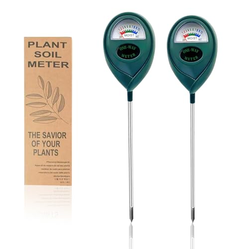 2 Pcs Green Soil Moisture Meter, Plant Water Meter, Moisture Meter for Plants, Soil MoistureTester, Soil Water Gauge for Plants, Plant Moisture Monitor No Battery Needed (Green+Green) - color: GREEN+GREEN