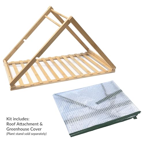 Ferry-Morse Greenhouse Kit - Roof Attachments & Cover, Greenhouse Accessories - Bamboo - size: Roof Attachments & Cover