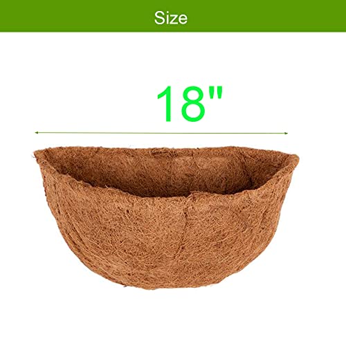 2PCS Half Round Coco Liner 18 inches - size: 18 Inch