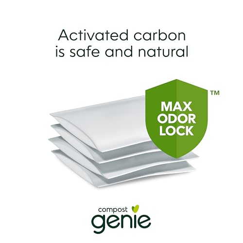 Compost Genie Carbon Filters, Absorb and minimize Odors, with a Pack of 4 Lasting up to 4 Months