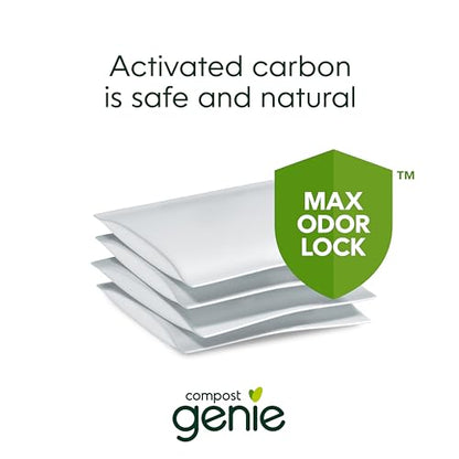 Compost Genie Carbon Filters, Absorb and minimize Odors, with a Pack of 4 Lasting up to 4 Months