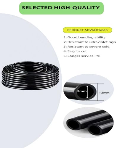 360° Adjustable Drip Irrigation Sprinkler Kit – Garden Watering System - size: 100 FT