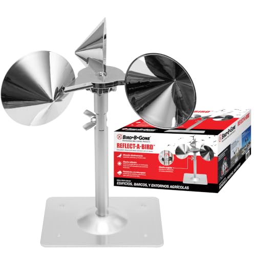 Bird B Gone Reflect-a-Bird, Wind-Powered Reflective Spinning Scare Device