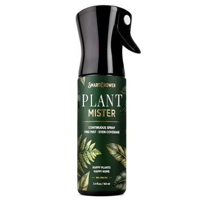 Plant Mister Spray Bottle for Indoor Plants With Plant Care Guide - color: Dark Green Tropical