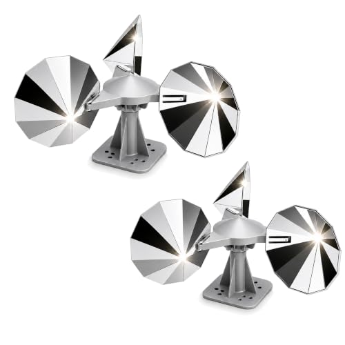 2 Pack Bird Scare Reflective Device with ABS Base for Outside - size: 2P