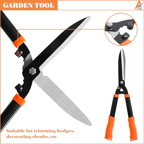 Machete, Hedge Shears and Tree Shears 3pcs Heavy Duty Garden Shears Set With Compound Action Tree Shears, Cut Thick Branches Easily, Tree Trimmer Gardening Tools, Tree, Shrub and Bush Care Kit