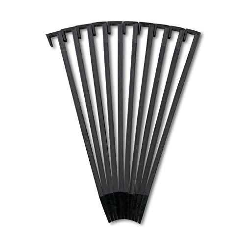 EasyFlex 10 in. Landscape Anchoring Stake Pack - 10 Ct., Black (Pack of 2) - size: 10 Count (Pack of 2)
