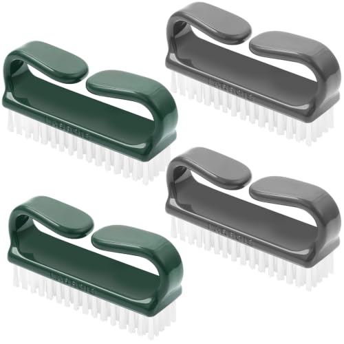 Larbois Handle Grip Nail Brush, Hand Fingernail Brush Cleaner Scrubbing Kit Pedicure for Toes and Nails Men Women - color: Color-11