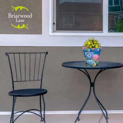 Briarwood Lane Summer Planter 8.5" x 8.5" x 8.5" Colorful Hydrangeas Small for Summer Planter