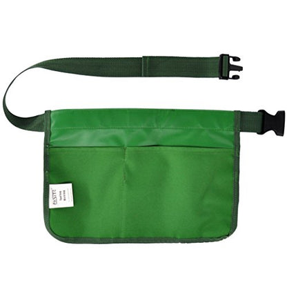 Gardening Tool Waist Bag Belt, Waterproof Garden Tool Apron with 7-Pocket Hanging Pouch for Men&Women, Adjustable, Green - color: Green