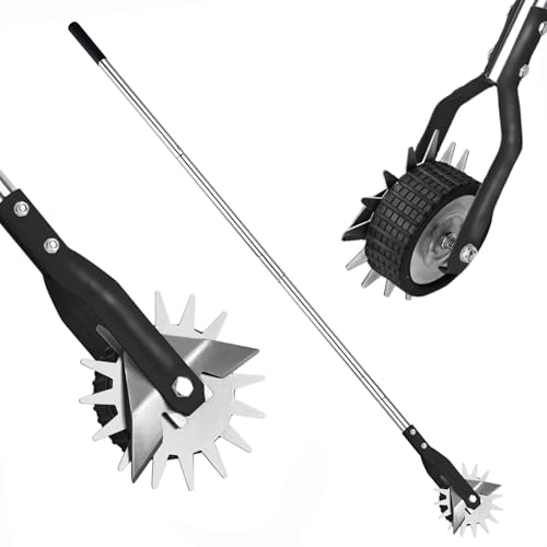 YEELOR Wheel Rotary Edger, Adjustable Length Lawn Edger - color: black