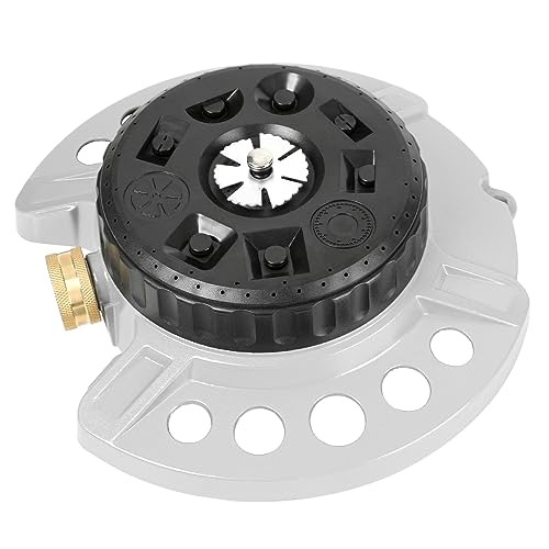 STYDDI Turret Pattern Sprinkler on Metal Base, 9-Pattern Lawn Sprinkler - size: 9-Pattern