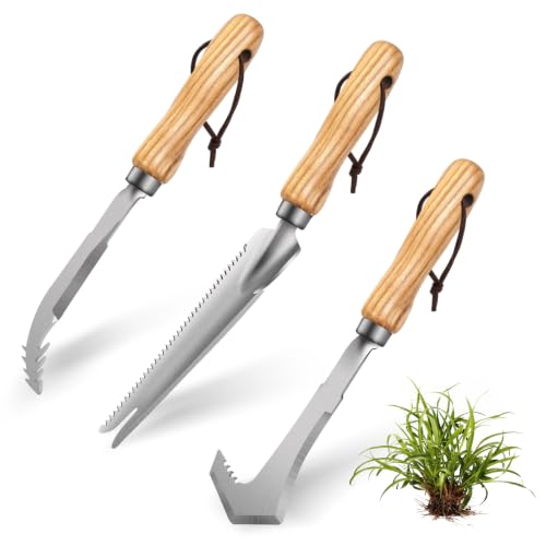 3 Pack Garden Weeding Tool Set, Crack & Crevice Weeder