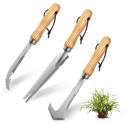 3 Pack Garden Weeding Tool Set, Crack & Crevice Weeder