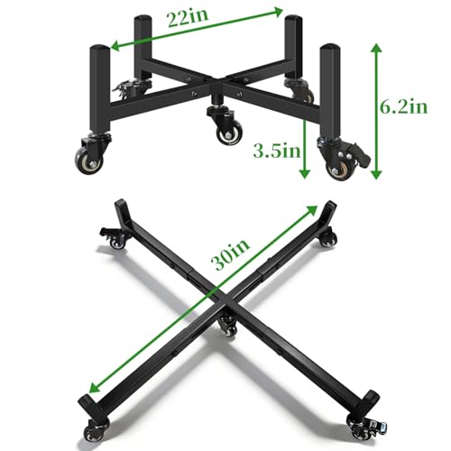 Plant Caddy with Wheels, Adjustable 22" Rolling Plant Stand - size: 22" - 30" 1 Pack