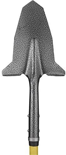 Spear Head Spade SHFD3 40" Yellow Garden Spade Shovel - Gardening Shovel with a 9" x 11" Beveled Blade, Steel-Reinforced Fiberglass Long Handle & Cushioned D-Grip - Digging Spade for Planting - color: Yellow