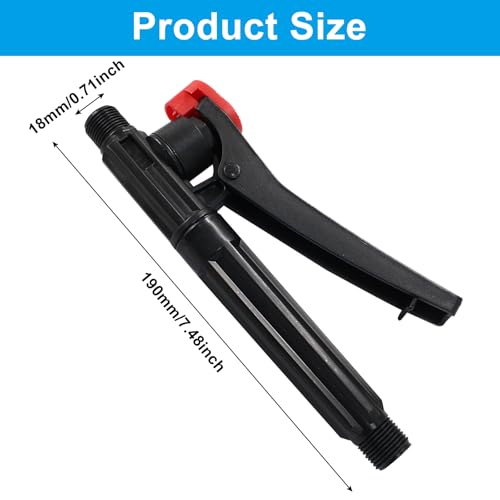 Pump Action Pressure Sprayer, Backpack Sprayer Parts Trigger Sprayer Handle Compatible with 0.7 Inch Threads, Pump Sprayer Wand Replacement for Garden, Agriculture, Orchard, Forestry Home - size: 1 Pcs