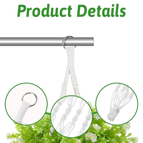 Macrame Plant Hanger 2 Pack Hanging Planters Baskets for Indoor Plant