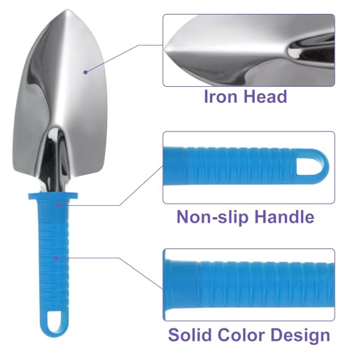 HARFINGTON 1Set Garden Tool Set 10Pcs Plastic Gardening Planting Tools Kits - color: Blue