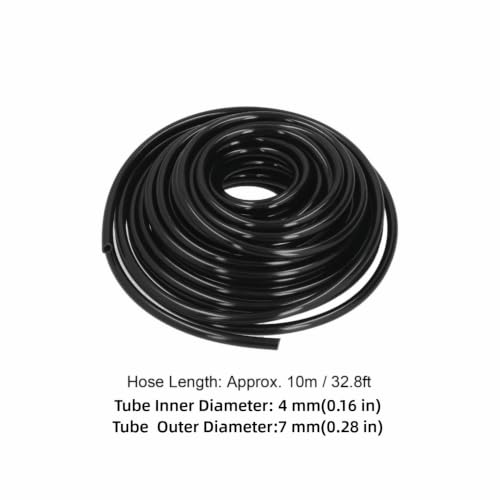 10m DIY Micro Drip Irrigation Kit with 4/7mm PVC Water Hose, Automatic Mist Watering System with Atomizing Nozzles & Fittings for Potted Plants, Garden Yard Irrigation