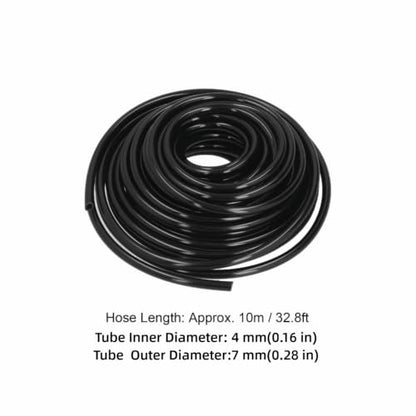10m DIY Micro Drip Irrigation Kit with 4/7mm PVC Water Hose, Automatic Mist Watering System with Atomizing Nozzles & Fittings for Potted Plants, Garden Yard Irrigation