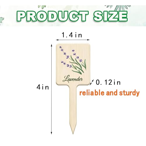 24Pcs Plant Labels Herb Garden Herbs Tags Markers